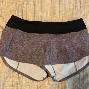 Lululemon Grey Speed Up Shorts 2.5”